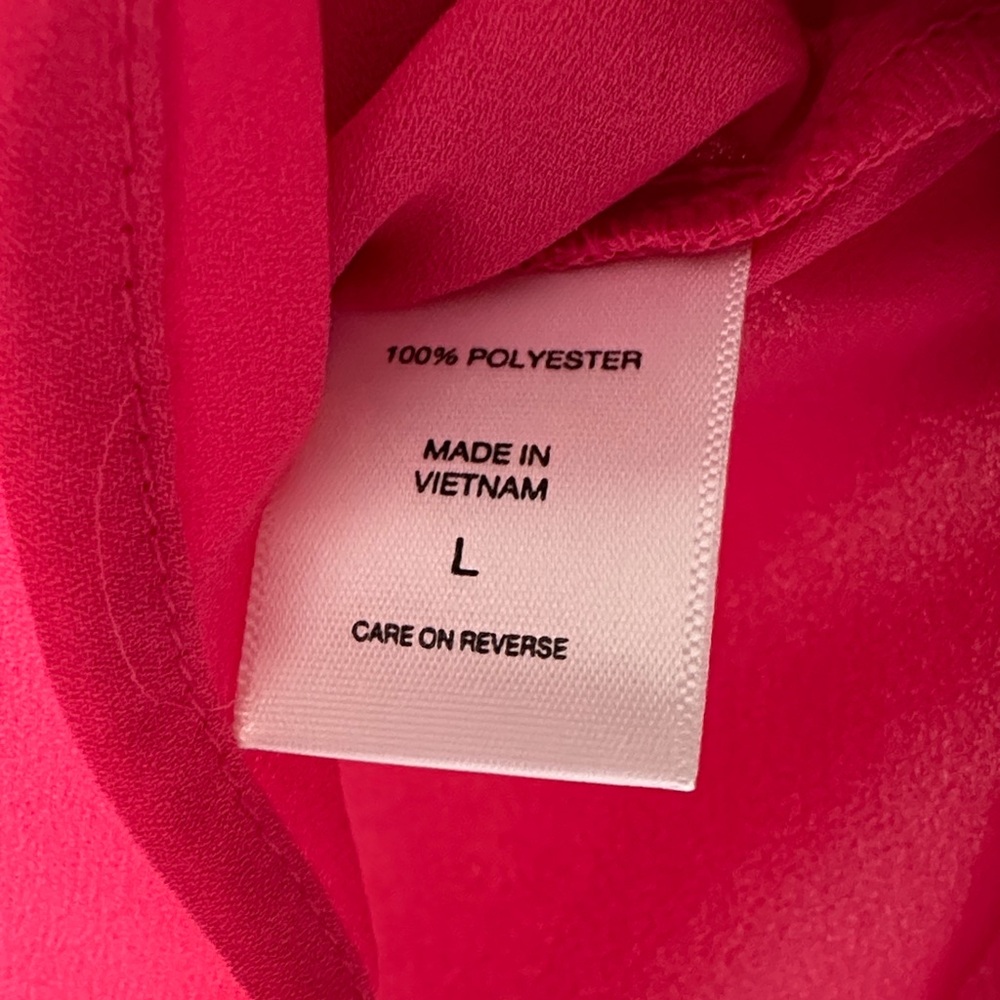 Soho Bright Pink Button-Up Blouse - Picture 5 of 5
